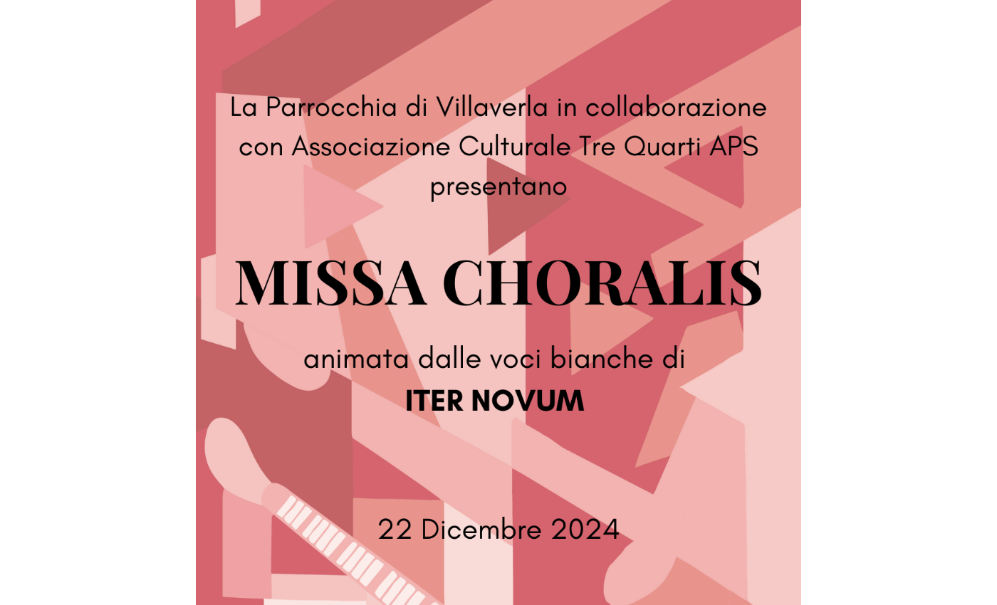 21 Dicembre 2024 – “Missa Choralis” animata dalle voci bianche di ITER NOVUM